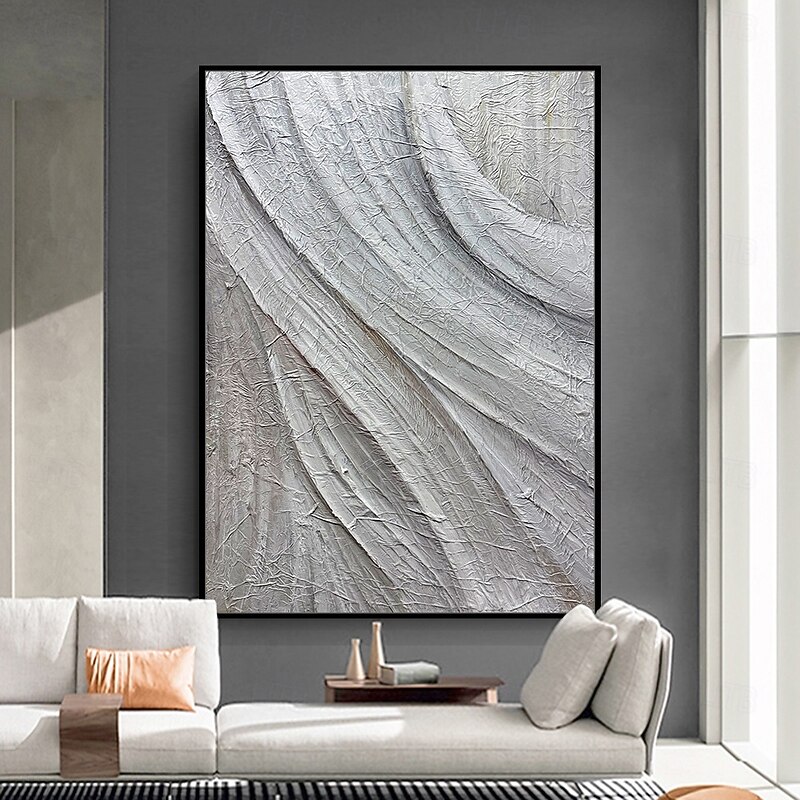 Mintura Handmade 3D Textured Oil Paintings On Canvas Wall Art Decoration Modern Abstract Picture For Home Decor Rolled Frameless Unstretched Painting