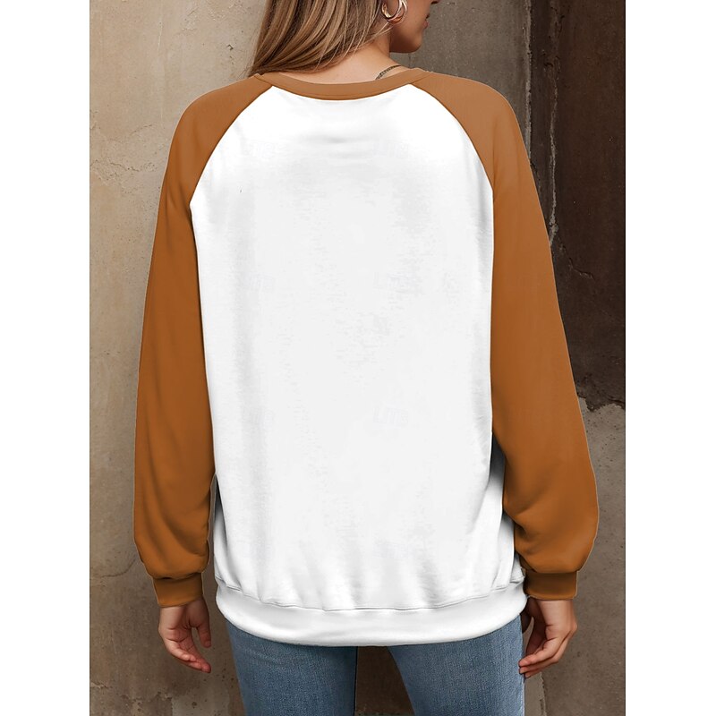 Women's Pullover Graphic Animal Casual Long Sleeve Crew Neck Regular Tops Casual Pink Blue Brown Green Spring Fall Winter2