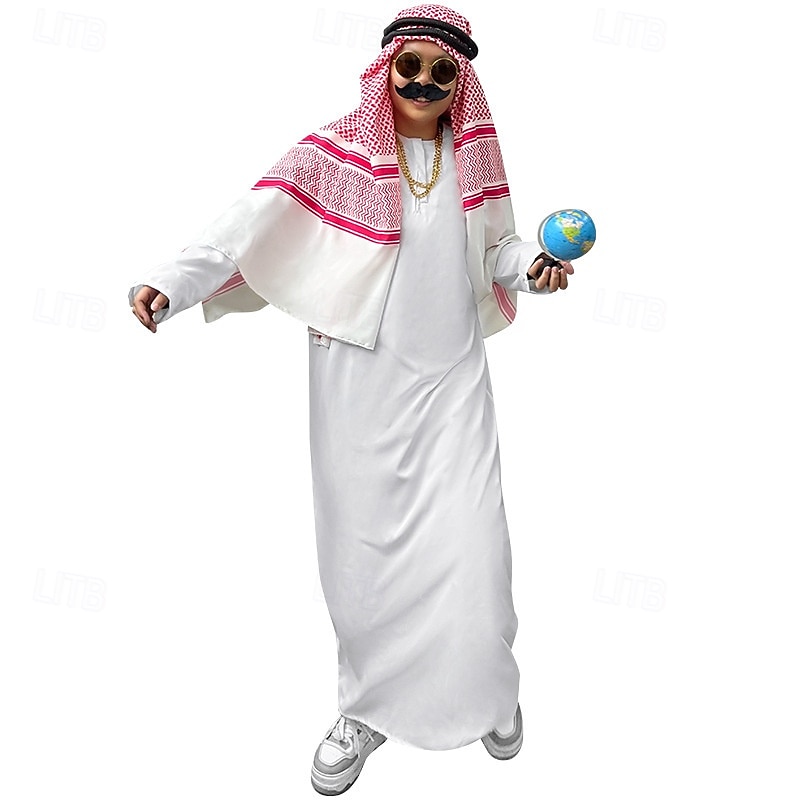 Arabian Princess Arabian Prince Halloween Dress Cosplay Costume Halloween Props Cosplay Adults' Men's Mardi Gras Performance Party Halloween Easy Halloween Costumes Dress Up2