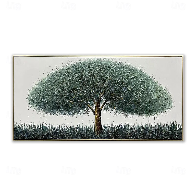 Handmade Oil Painting Canvas Wall Art Decoration Modern Money Tree Abstract Landscape for Living Room Home Decor Rolled Frameless Unstretched Painting4