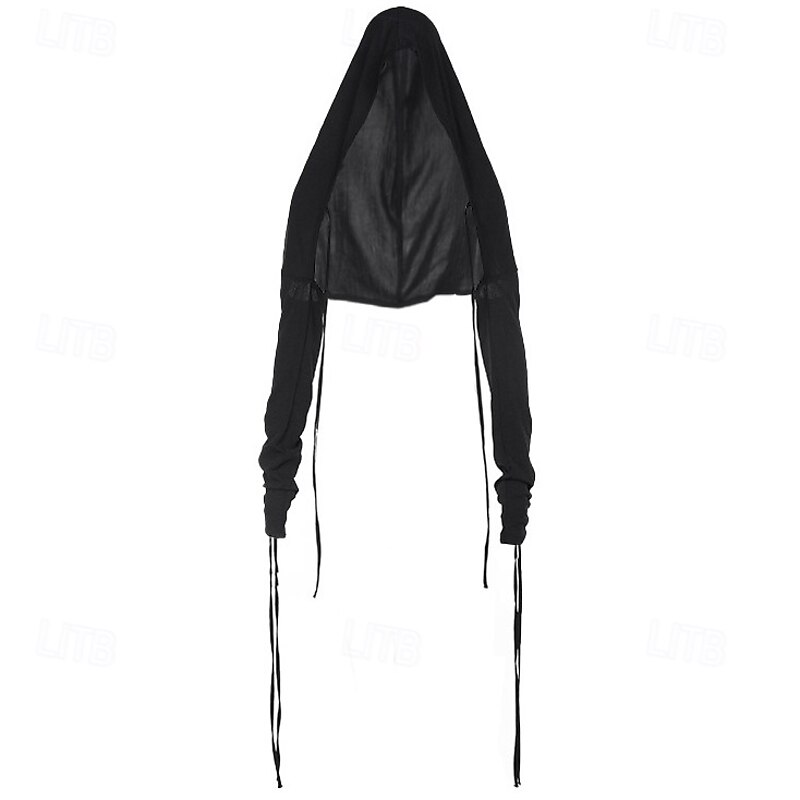 Gothic Crop Top Hooded Shrug Top Witch Fancy Dress Women's Halloween Carnival Performance Party Adults4