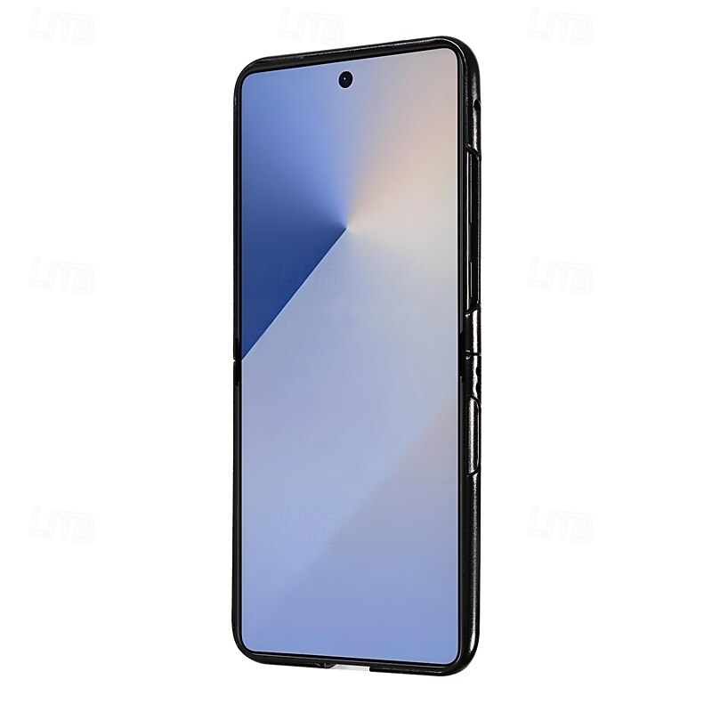 Phone Case For Samsung Galaxy Z Flip 7 Z Flip 7 FE Z Flip 6 Z Flip 5 Back Cover Shockproof Retro TPU PU Leather4