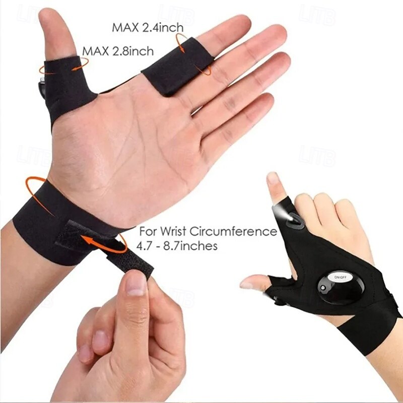 Fishing Equipment Accessories Glove With Led Fingerless Cycling Gloves With Lights Gloves for Light Fingers Mittens Apparel4