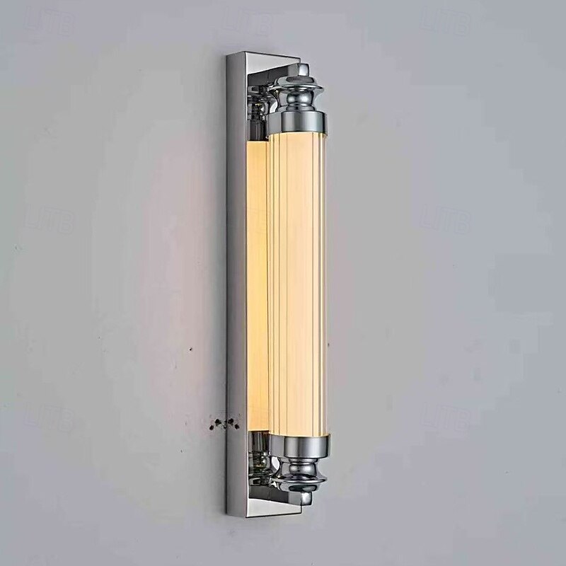 Indoor Outdoor LED Wall Lamp Acrylic Metal Line Design 35/60cm Waterproof Lighting Indoor Marble Wall Light Modern Bedroom Warm White Light 1PC4