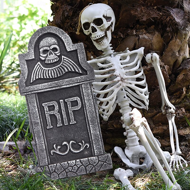 Halloween Foam Tombstone RIP Horror Multi-styles Spooky Realistic Scene Layout Prank Props Ghost Festival Yard Decor Graveyard Tombstone Party Supplies2
