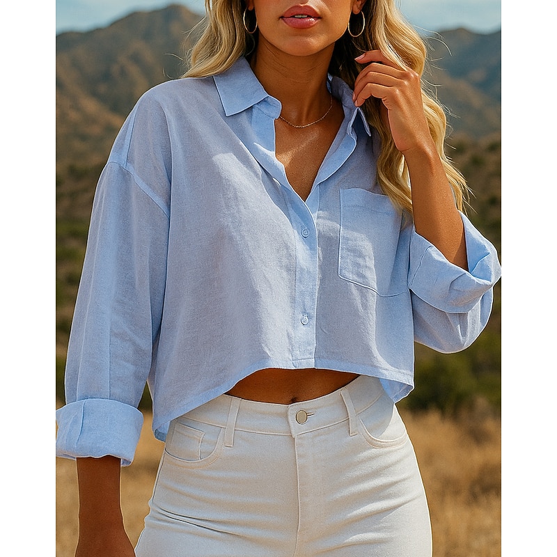 Women's Sport Shirt Hiking top Short Sleeve Turndown Top Outdoor Lightweight Breathable Polyester Black White Blue Tennis Golf Running