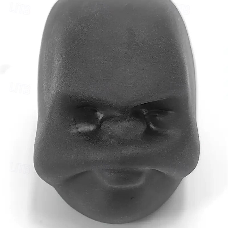 2 pcs Fun Face Balls, Black with Sad and Happy Expressions, Stress Relief Toy for Teens and Adults, Perfect Christmas Stocking Stuffer, Random Style4