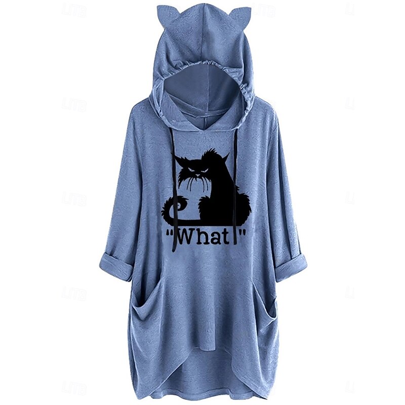 Women's Pullover Hoodie Sweatshirt Plain Streetwear Casual Long Sleeve Hooded Regular Tops Street Holiday Pocket Print Yellow Pink Blue Gray Fall Winter2