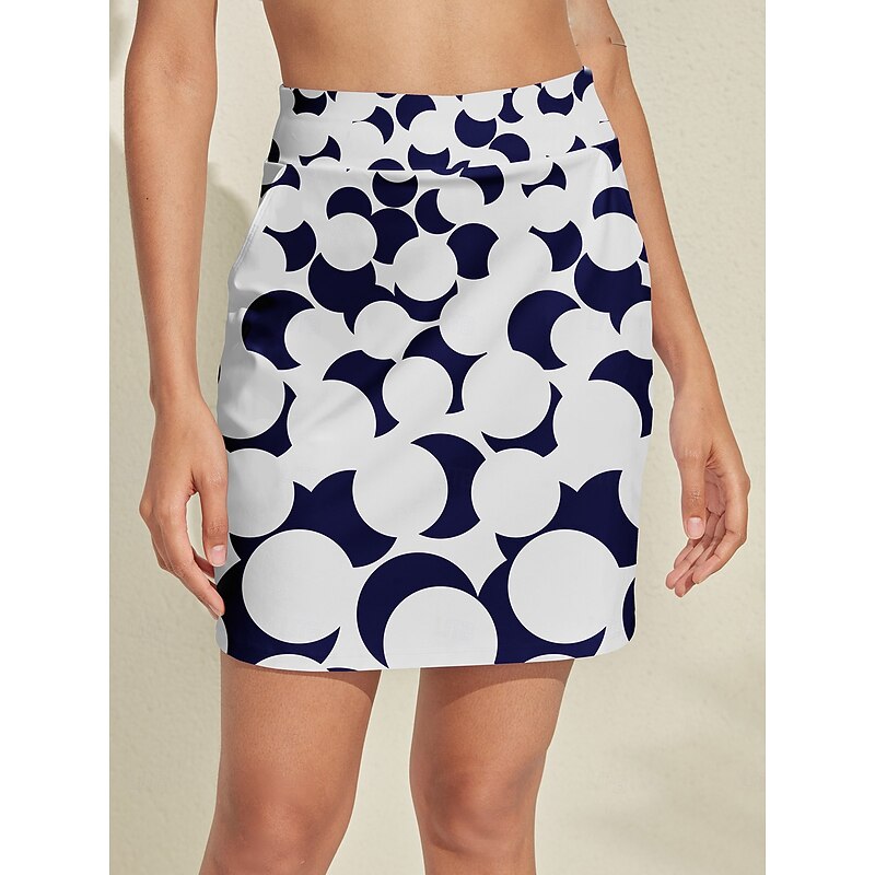 Women's Tennis Skirts Golf Skirts Dark Blue Skirt Ladies Golf Attire Clothes Outfits Wear Apparel