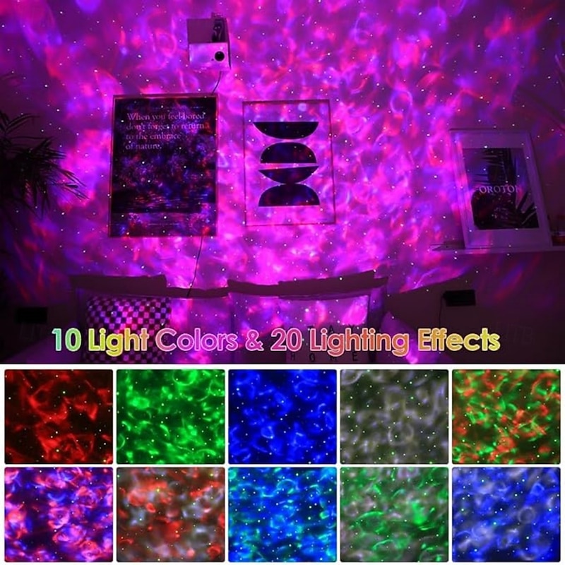 Galaxy ProjectorStar Projector for BedroomNight Lights with White Noise Timer and RemoteStar Night Light for Adults Bedroom DecorationGifts for KidsLiving Room Decor2