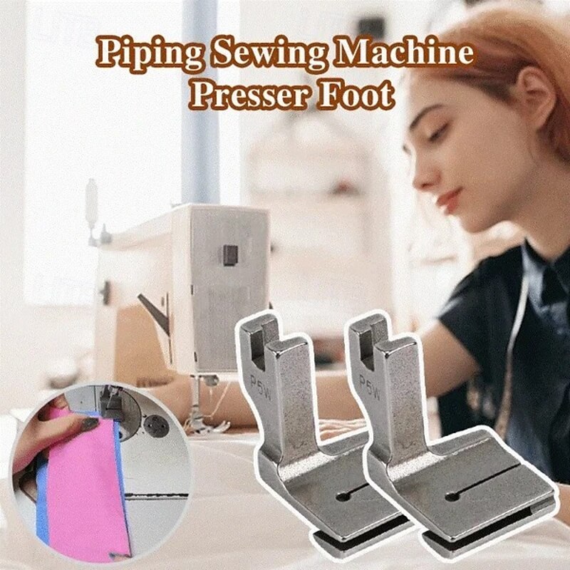 1/3pcs Piping Sewing Machine Presser Foot, Ruffle Gathering Pleating Foot for Domestic Computer Flat Sewing Machine2