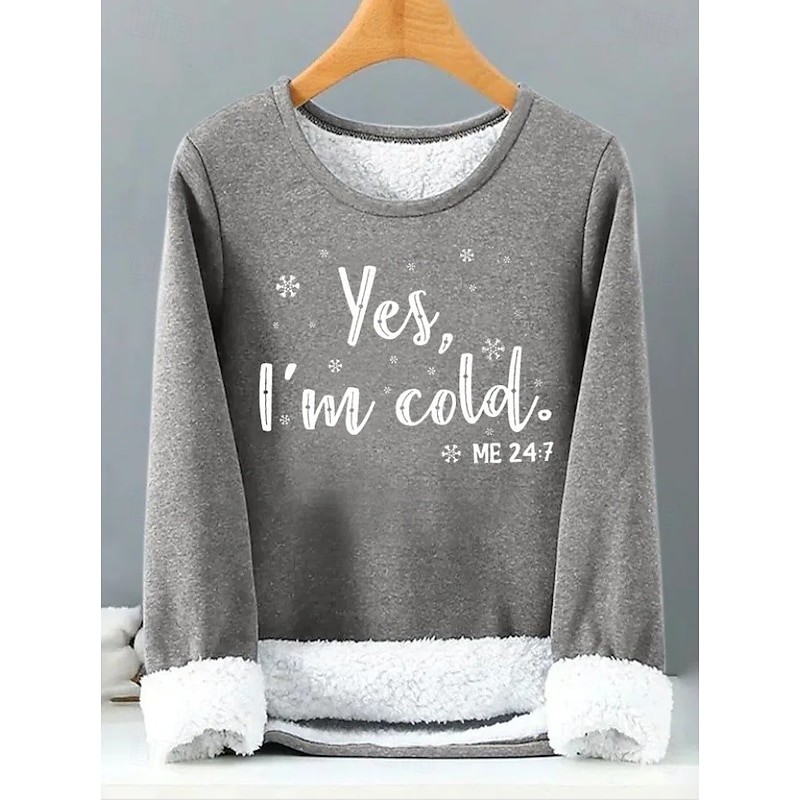 Women's Pullover Sweatshirt Letter Casual Comfrt Long Sleeve Crew Neck Regular Tops Street Dailywear Casual Print Black Pink Red Blue Gray Fall Winter4