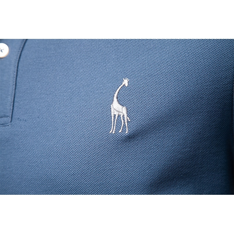 Men's Polo Work Business Turndown Long Sleeve Leisure Comfortable Plain Embroidery Color Block All Seasons Regular Fit Black White Dark Navy Army Green Light Blue Polo4