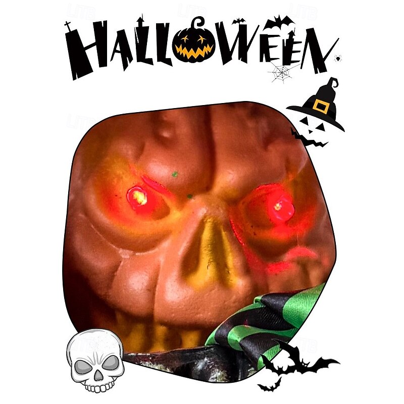 Halloween Creative Decorative Box with Pumpkin Witch, Skeleton Frame, White Ghost, and Motion-Activated Toy3