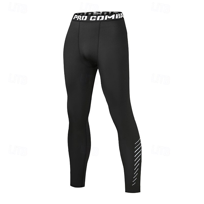 Women's Compression Pants Base Layer Fleece Lined Leggings High Waist Bottoms Athleisure Gym Workout Fall Warm Basketball Running Yoga Tight Fit Sportswear Activewear Solid Colored Pure black Black