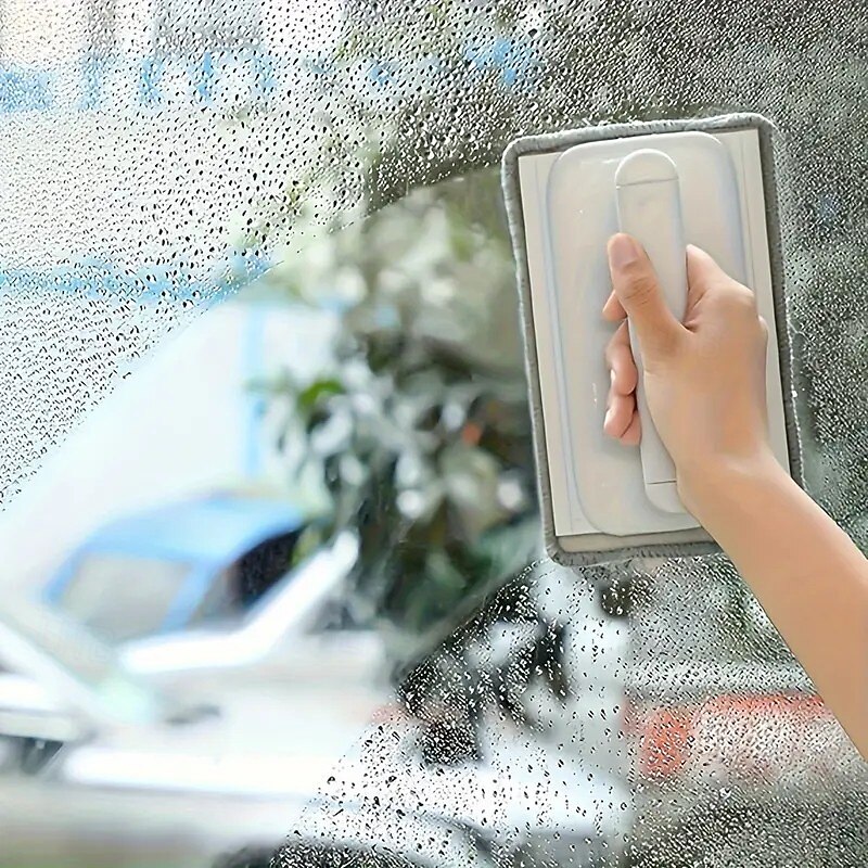 Window Track Cleaning Brush Set with Handle and 3 Microfiber Cloths, Easy-Glide Scraper for Home and Living Room, Non-Electric, Efficient Sliding Door Track and Gap Cleaner