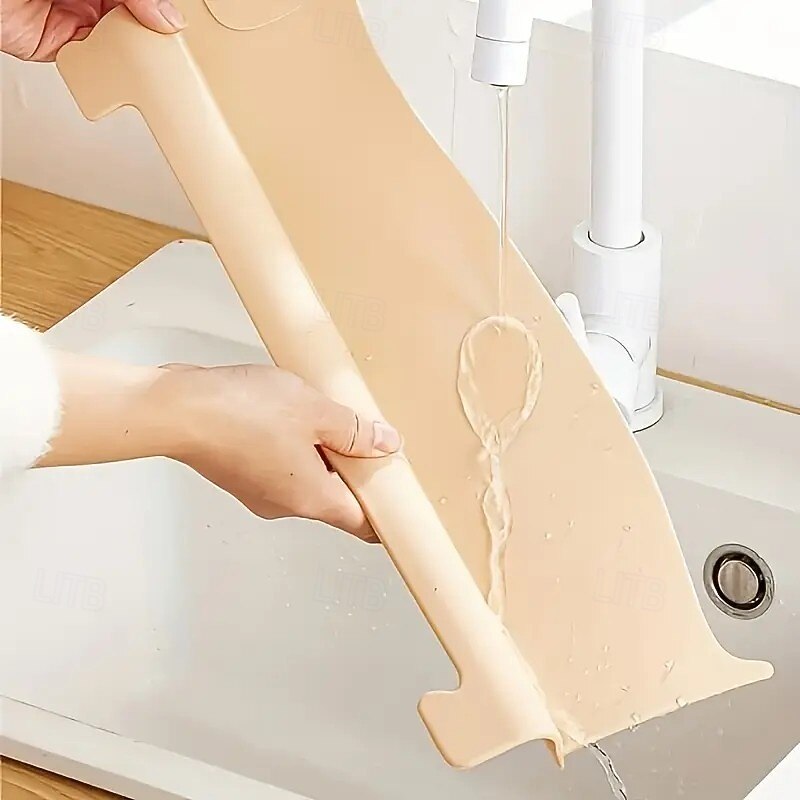 Adhesive Waterproof Splash Guard, Suction Cup Countertop Protector for Kitchen and Pool, Anti-Splash Panel, Seasonal Storage, Perfect for Christmas and Halloween Gifts4