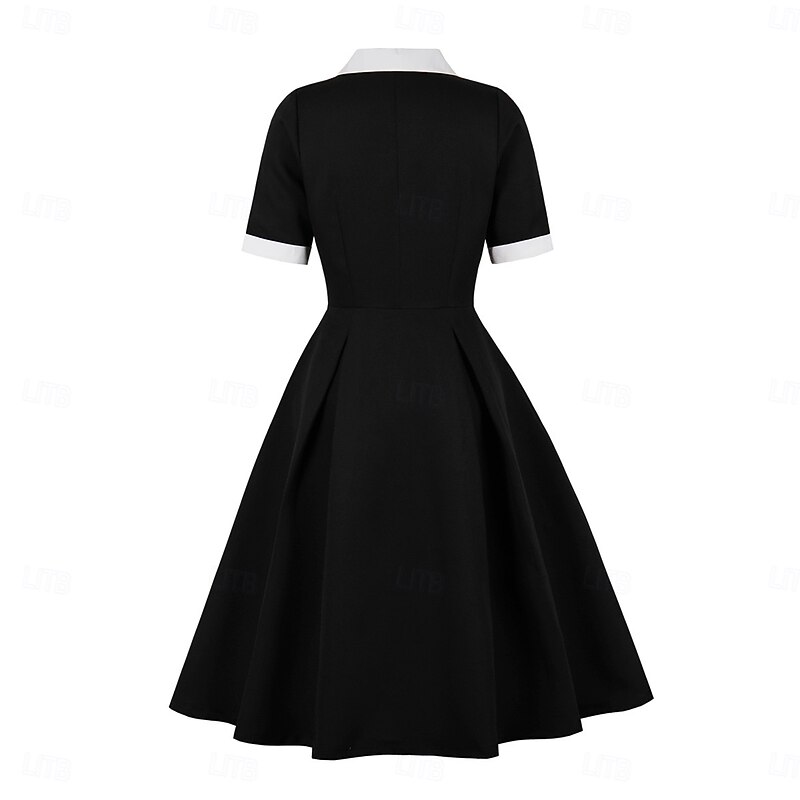 Vintage 1950s Dress Fit and Flare Fancy Dress Women's Christmas Carnival Valentine's Day Party Casual Adults Dress Spring & Summer2