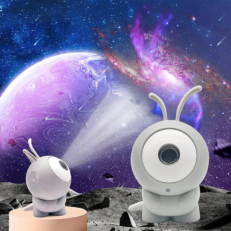 Starry Sky Galaxy Projection Lamp Moon Projection Atmosphere Night Light with USB Charger