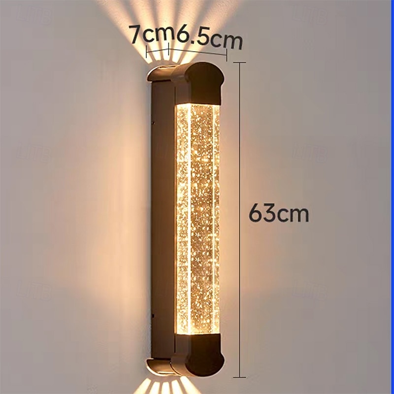 LED Outdoor Wall Light Acrylic Outdoor IP65 Waterproof Garden Wall Washer Light, Balcony Decorative Wall Sconce3