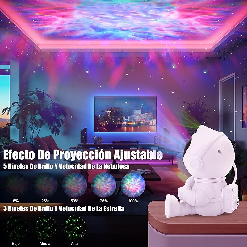 Astronaut Galaxy Star Projector Night Light with Bluetooth Remote Control/Timer 360Adjustable Nebula Starry Lights Suitable for Children Gift3