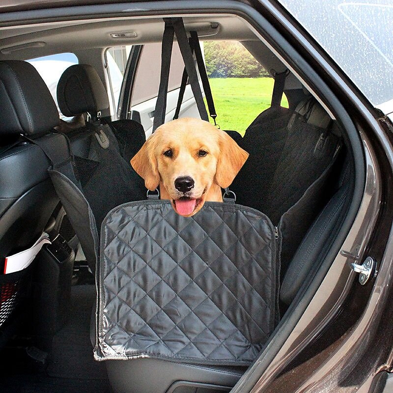 Pet Car Seat Cover for Rear Seats, Waterproof and Dirt-Resistant Dog Travel Mat, Pet Bed for Medium and Large Dogs2