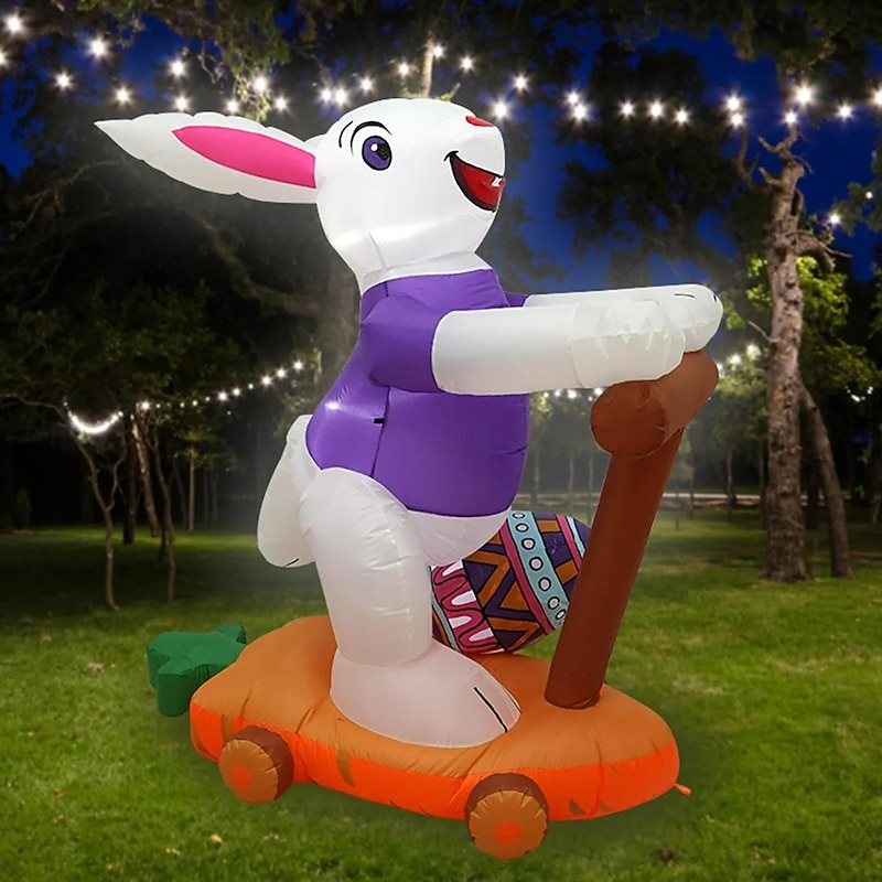 Easter Bunny Inflatable Outdoor Decoration Halloween Decor