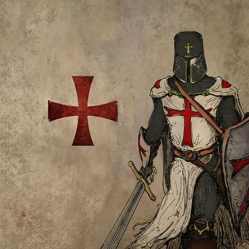 Men's Knights Templar Sweatshirt Casual Vintage Retro Long Sleeve High Neck Vacation Streetwear Blue Green Zipper Quarter Zip Fall Winter Designer2