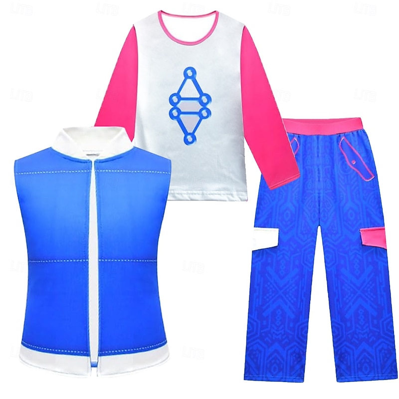 Zombie School Zombies 4 Addison Costume Fancy Dress Cosplay Costume Movie Cosplay for Girls' Kid's Halloween Carnival Performance Halloween2