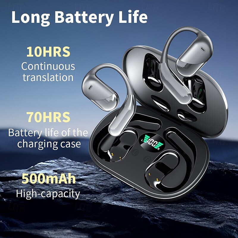 Language Translation Earbuds Two-way Real-time Translation With Wireless And App Online Instant Voice Translation Function Suitable For Travel Business And Learning Use.2