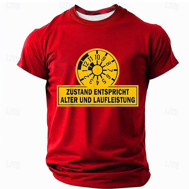 Men's Funny Graphic T-Shirt: "Condition Corresponds to Age & Mileage" Humorous Lifestyle Tee4