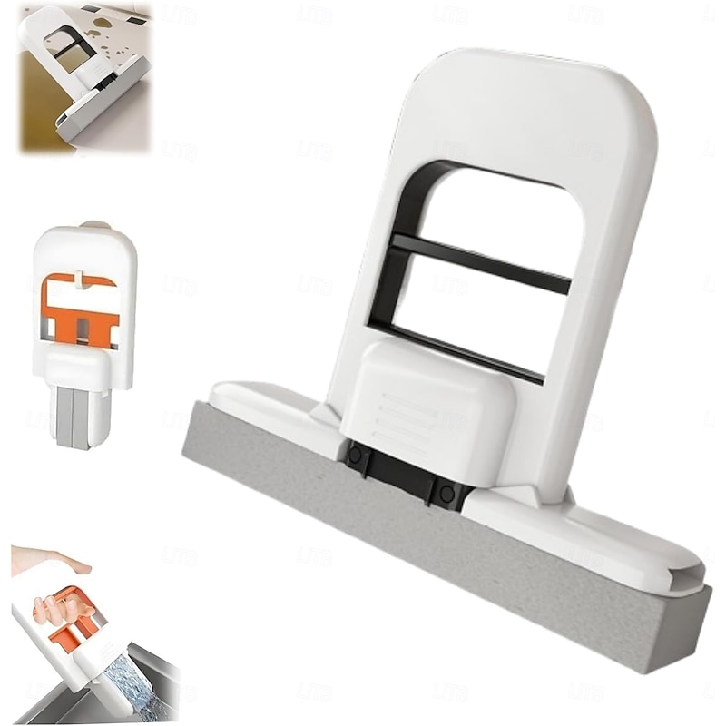 Mini Foldable Desktop Mop Foldable Durable Hands-Free Desktop Lazy Mop Suitable for Kitchen, Bathroom, Desktop, Super Absorbent, Lazy Cleaning Gadget3