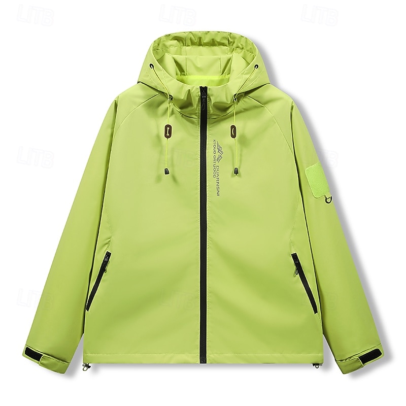 Men's Jacket Casual Jacket Outdoor Vacation Warm Zipper Pocket Fall Winter Plain Fashion Streetwear Standing Collar Regular Black Purple Green Beige Jacket3