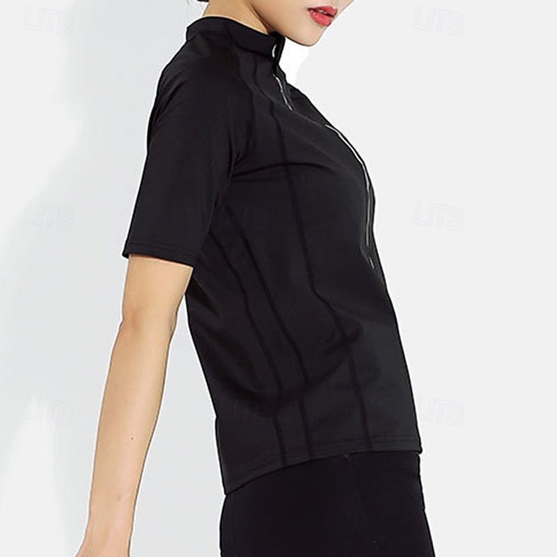 Women with Zipper Plain Physical Therapy Sauna Suit For Gym Athletic2