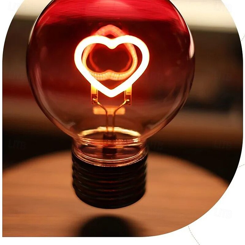 Magnetic Levitation Heart-shaped Light Bulb with USB Rechargeable Suitable for Bedroom Headboard Decoration Gift Night Light3