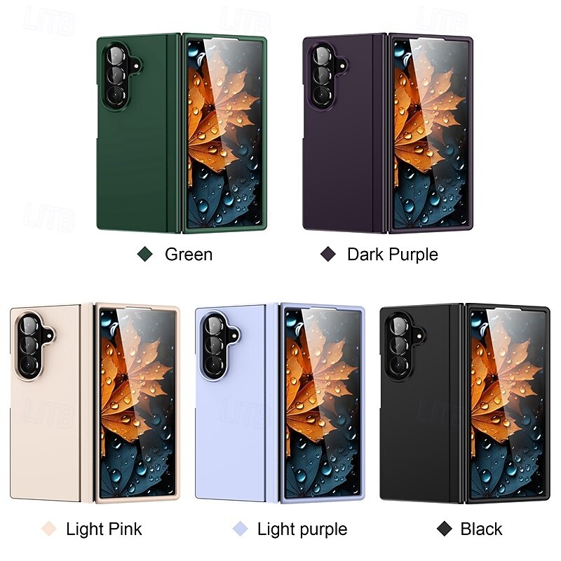 Phone Case For Samsung Galaxy Z Fold 7 Z Fold 6 Z Fold 5 Z Fold 4 Back Cover Kickstand Shockproof Retro PC2