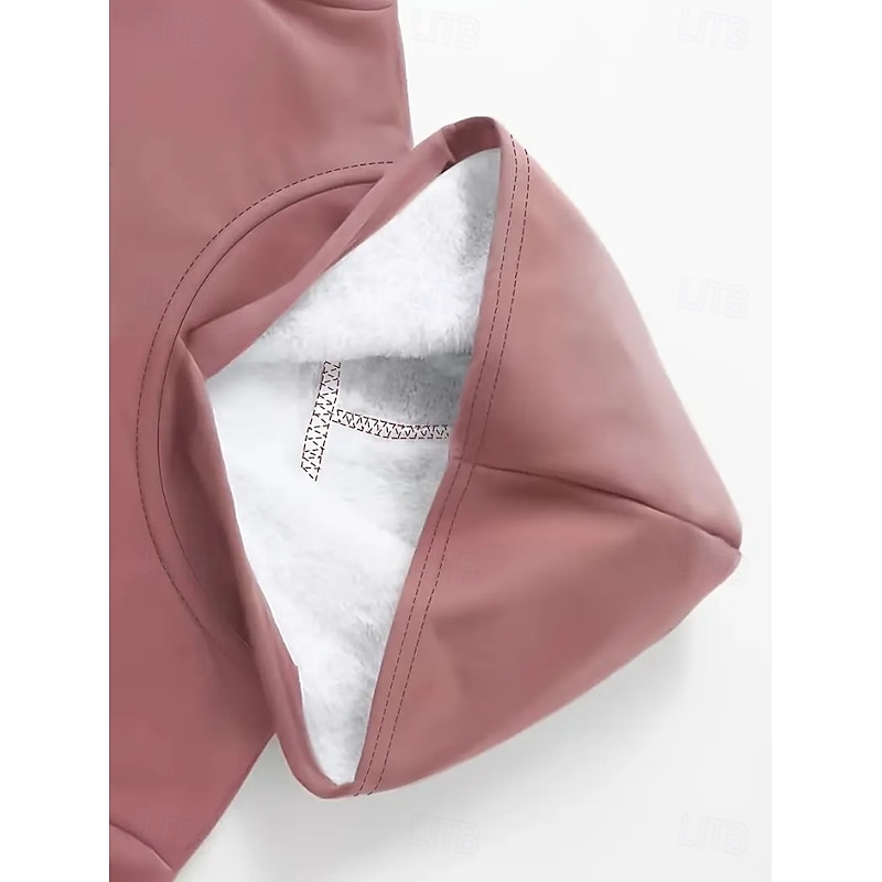 Women's Pullover Hoodie Sweatshirt Heart Graphic Warm Casual Fuzzy Long Sleeve Hooded Long Tops Casual Sports Print Pink Fall Winter3