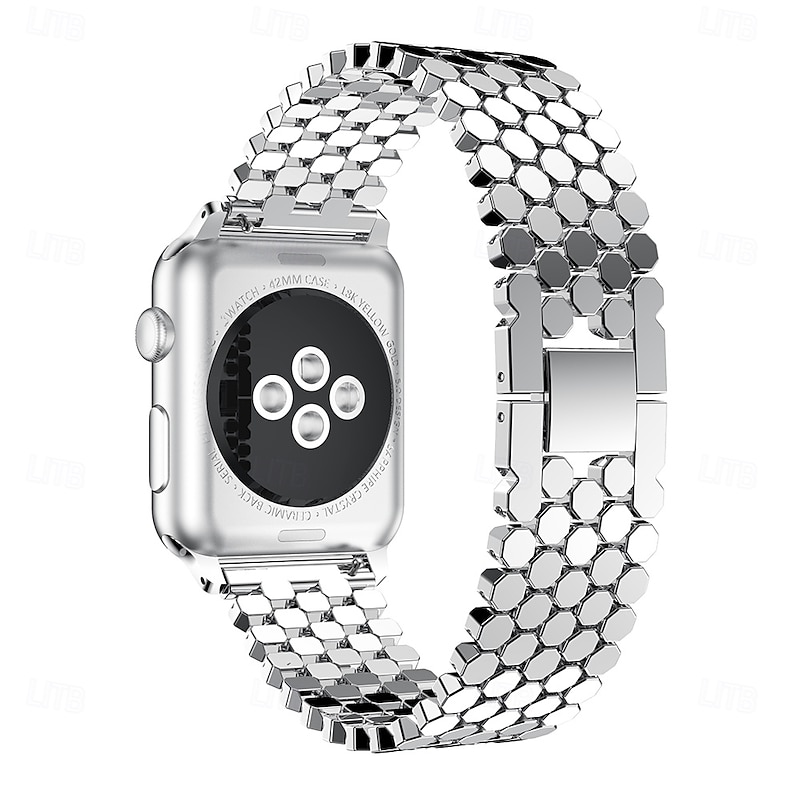 Compatible with Apple Watch band 38mm 40mm 41mm 42mm Women Luxury Women Men Alloy Strap Replacement Wristband for iwatch Series 9 8 7 6 5 4 SE4