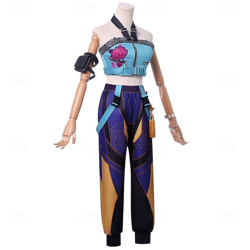 Korean Idol Inspired Idol Pop Star Costume Fancy Dress Virtual Idol Movie Cosplay for Women's Adults Halloween Carnival Performance Comic Con Anime Expo2