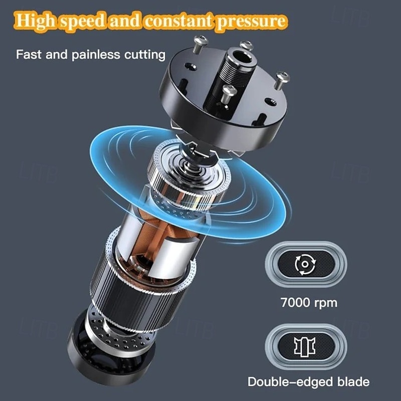 Portable Nose Hair Trimmer Rechargeable Electric Nose Hair Cutter for Men and Women Safe Grooming Device Compact Personal Care Tool for Facial Hair Maintenance2