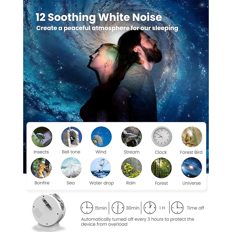 Star Sky Projector Planet Projector for Children Adults with Bluetooth Speaker 8 HD Movie Discs with Adjustable Lens for Gift4