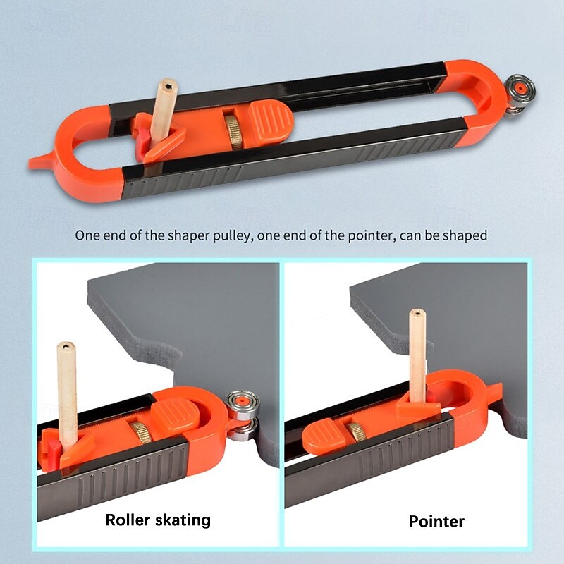 Profile Scribing Ruler Contour Gauge Precision Wheels Tool Profile Scribing Ruler Contour Gauge Wood Measuring Gauging Tools4