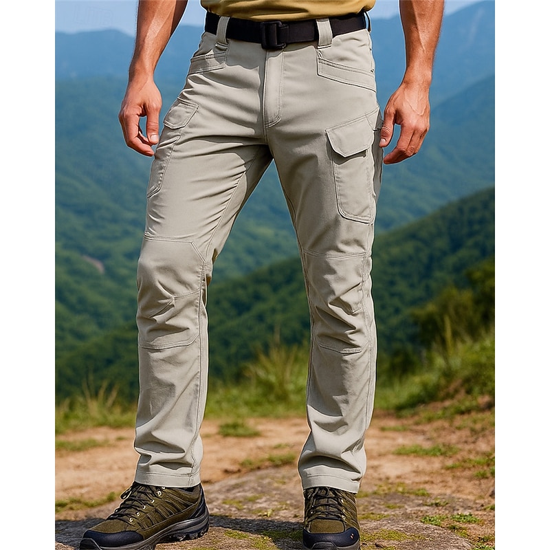 Men's Combat Pants Cargo Pants Hiking Pants Trousers Outdoor Regular Fit Waterproof Windproof Pants / Trousers Pocket Black Army Green Camping / Hiking Golf Running S M L XL XXL3