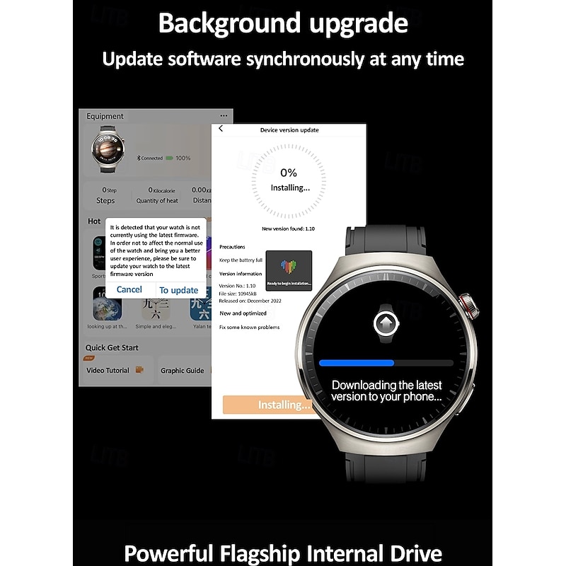 HK8 HERO Smart Watch 1.52 inch Smartwatch Fitness Running Watch Bluetooth Pedometer Call Reminder Fitness Tracker Compatible with Android iOS Women Men Long Standby Hands-Free Calls Waterproof IP 673