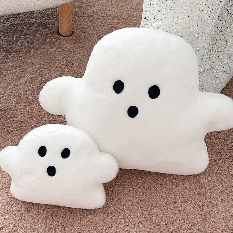 Halloween Ghost Plush Pillow Cute Cartoon Nap Cushion, Stuffed Doll Toy, Decorative Throw Pillow for Sofa, Car, Bed, Office, Hanging Ornament4