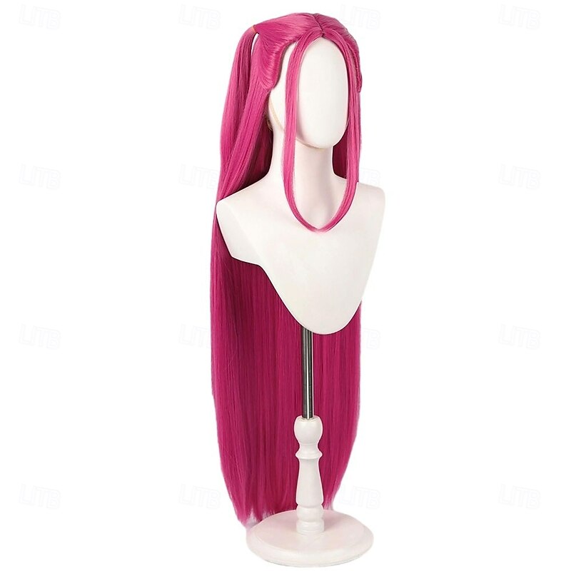 Korean Idol Inspired Cosplay Wigs Anime Pop Star Costume Wigs Purple Braids Adults Accessories Prop4
