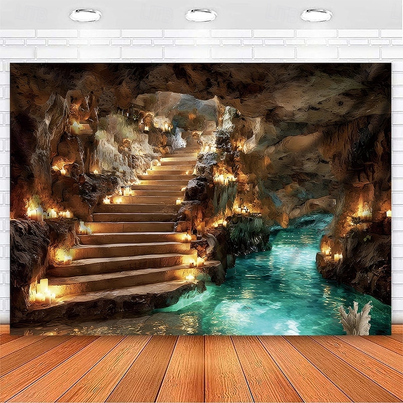 Tapestry Banners Wall Hangings Landscape Forest 3D Fantasy Bedroom Living Room Dorm Home Decor4