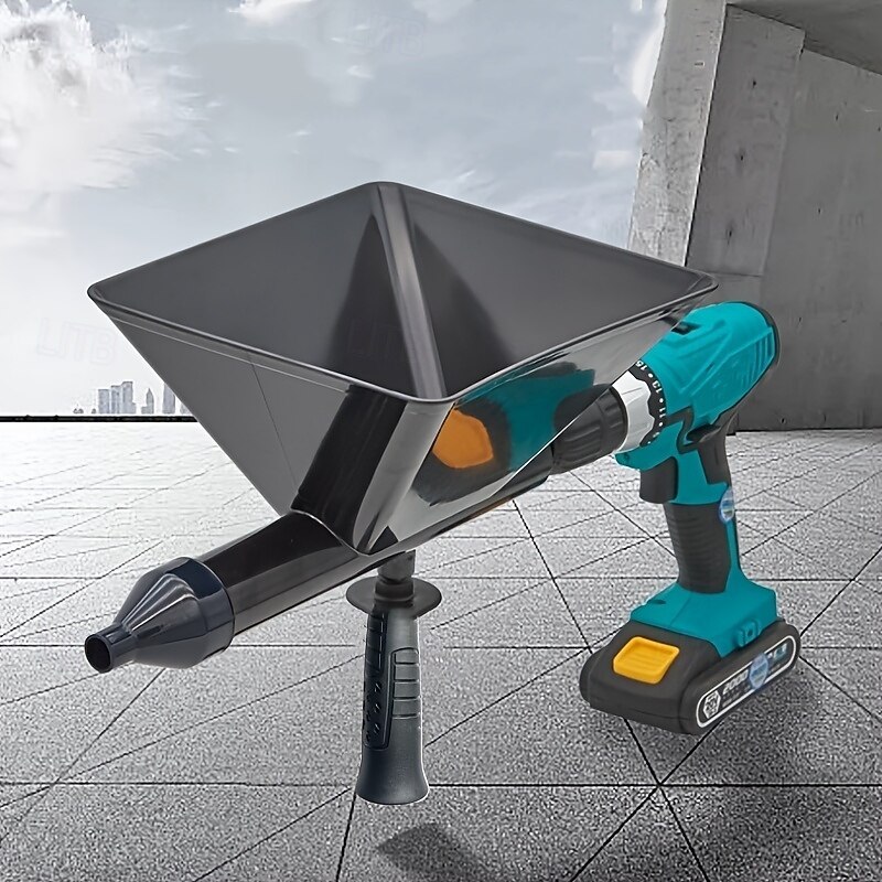 Cordless Manual Cement Grout Gun - Heavy-Duty Plastic/Metal Construction, Ergonomic Handle & Precision Nozzle for Window/Door Frame Sealing, DIY Home Improvement Tool, Construction Tool