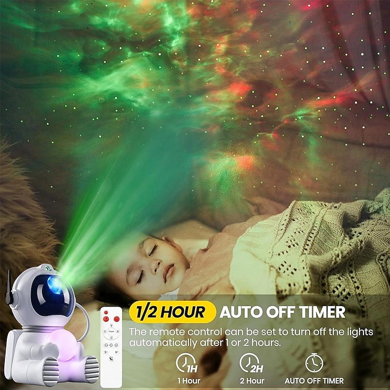 Star Projection Galaxy Night Light Astronaut Light Projector Star Nebula Ceiling LED Light 360Adjustable & Timer & Remote Control for Kids/Bedroom/Christmas/Birthday/Valentine's Day Gifts3