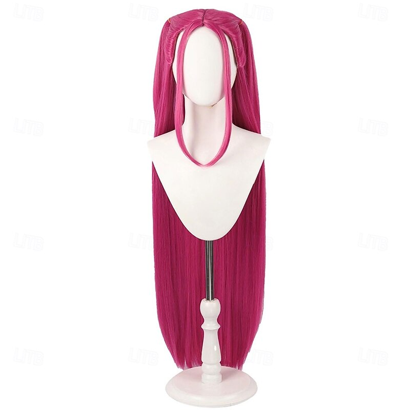 Korean Idol Inspired Cosplay Wigs Anime Pop Star Costume Wigs Purple Braids Adults Accessories Prop3